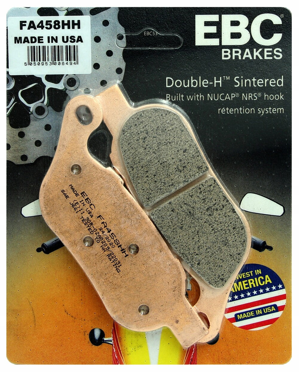 FA458HH EBC Full Sintered Brake Pads (Rear)