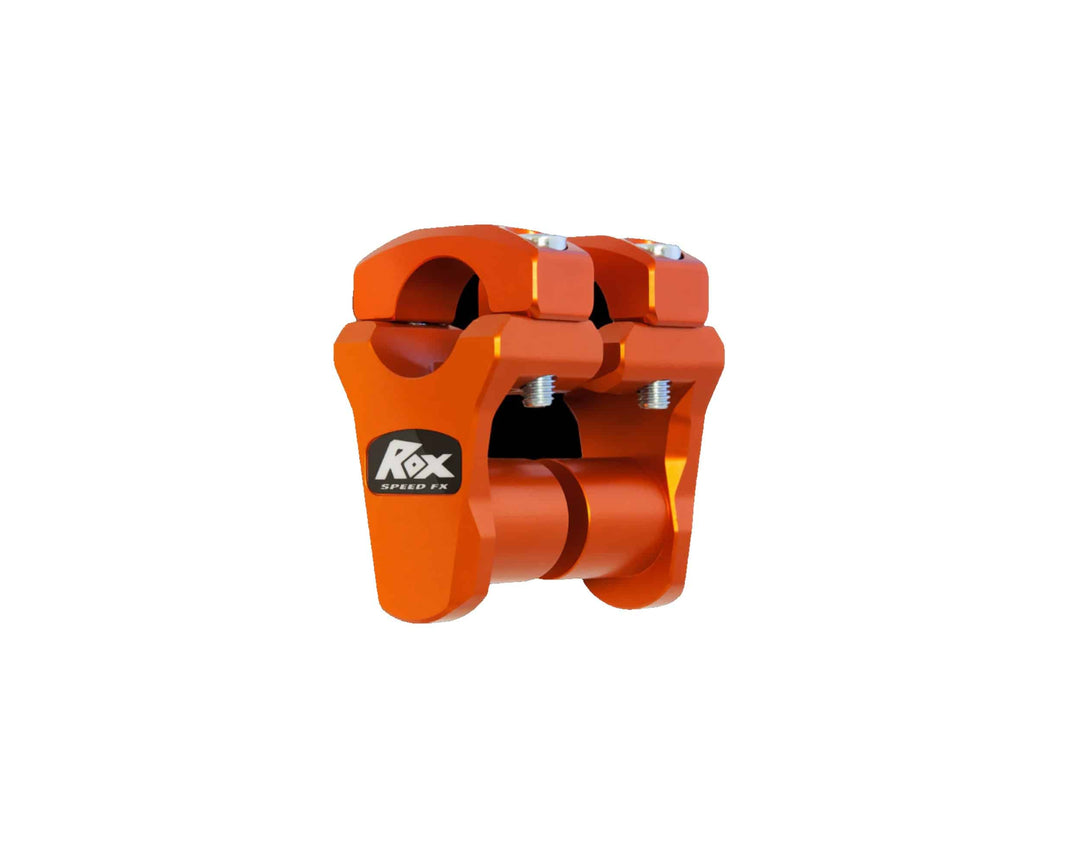 ROX - Pivoting Handlebar (26mm Size) Risers–51mm Rise- Anodised Orange