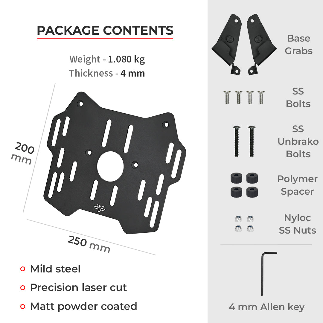 Top Box Adapter/ Rack for KTM ADV 390/250 by Viaterra