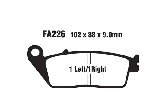 FA226HH EBC Full Sintered Brake Pads (Front)