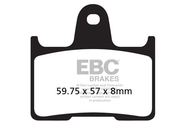 FA254HH EBC Full Sintered Brake Pads (Rear)