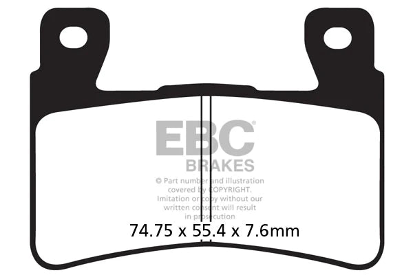 FA296HH EBC Full Sintered Brake Pads (Front)