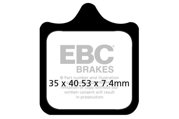 FA322/4HH EBC Full Sintered Brake Pads (Front)