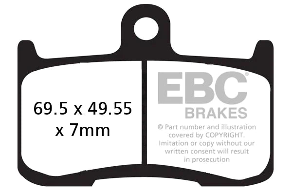 FA347HH EBC Full Sintered Brake Pads (Front)