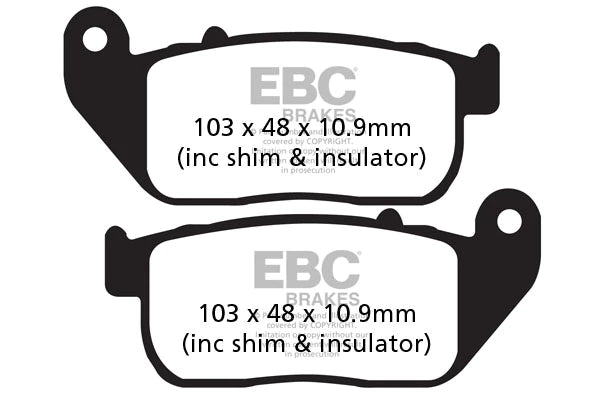 FA381HH EBC Full Sintered Brake Pads (Front)