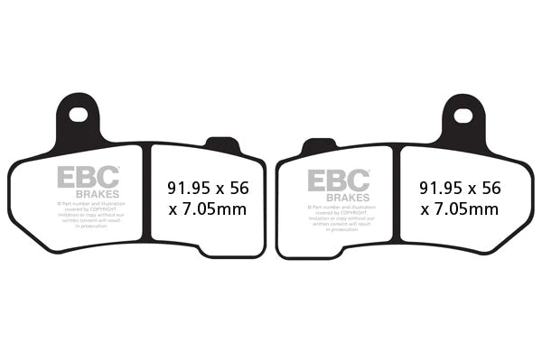 FA409HH EBC Full Sintered Brake Pads (Front/ Rear)