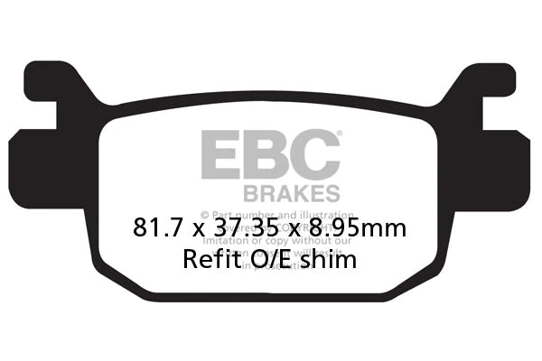 SFA415HH EBC Full Sintered Brake Pads (Rear)