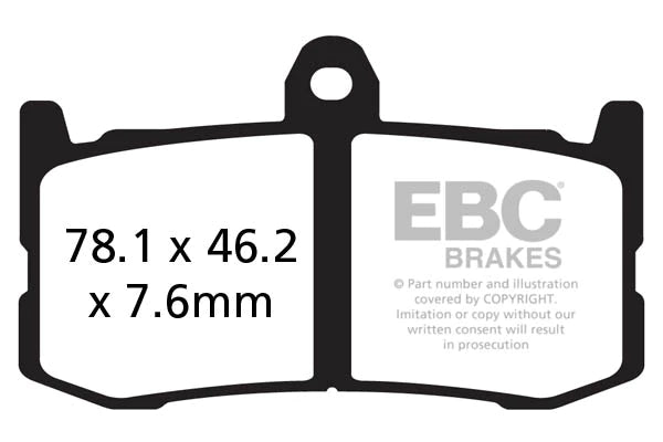 FA491HH EBC Full Sintered Brake Pads (Front)