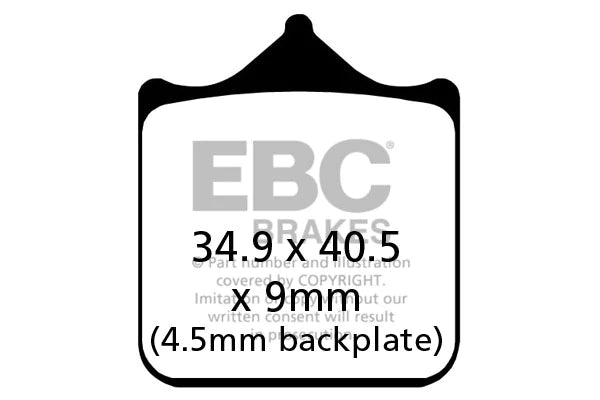 FA604/4HH EBC Full Sintered Brake Pads (Front)