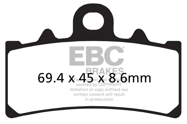 FA606HH EBC Full Sintered Brake Pads (Front)