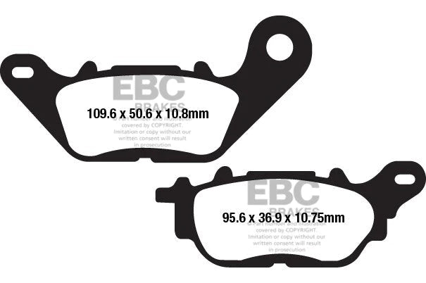 FA662HH EBC Full Sintered Brake Pads (Rear)