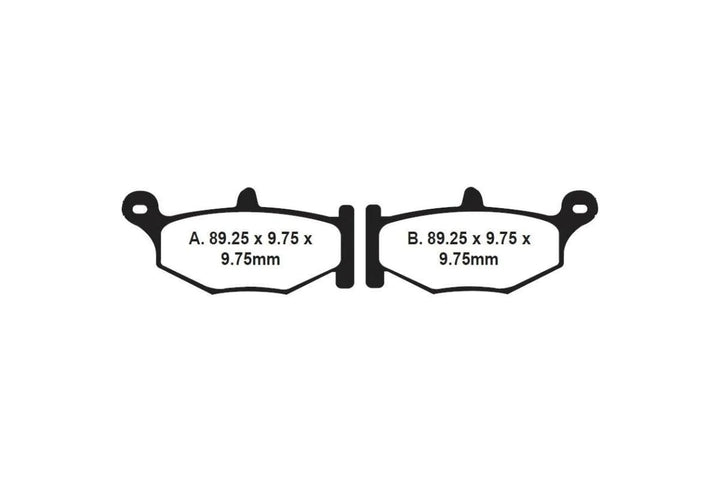 FA419HH EBC Full Sintered Brake Pads (Rear)