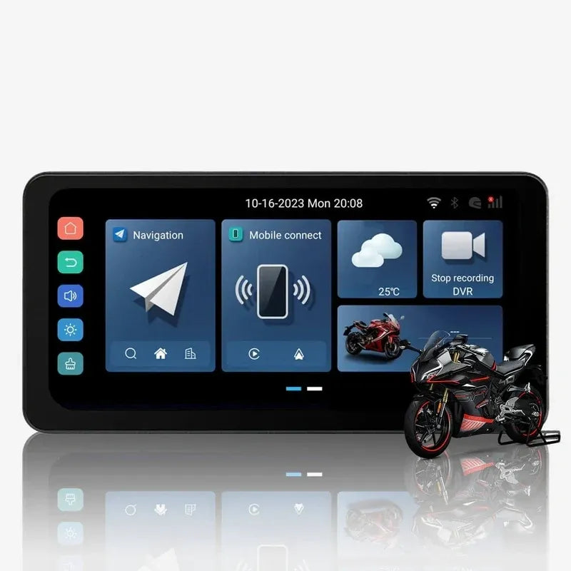 Proplay- 6.25" Eagle Eye Motorcycle DashCam and Navigation System with TPMS