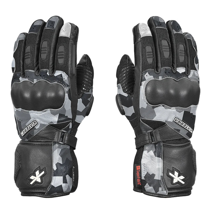 Viaterra- Kruger Full Gauntlet Riding Gloves- Camo