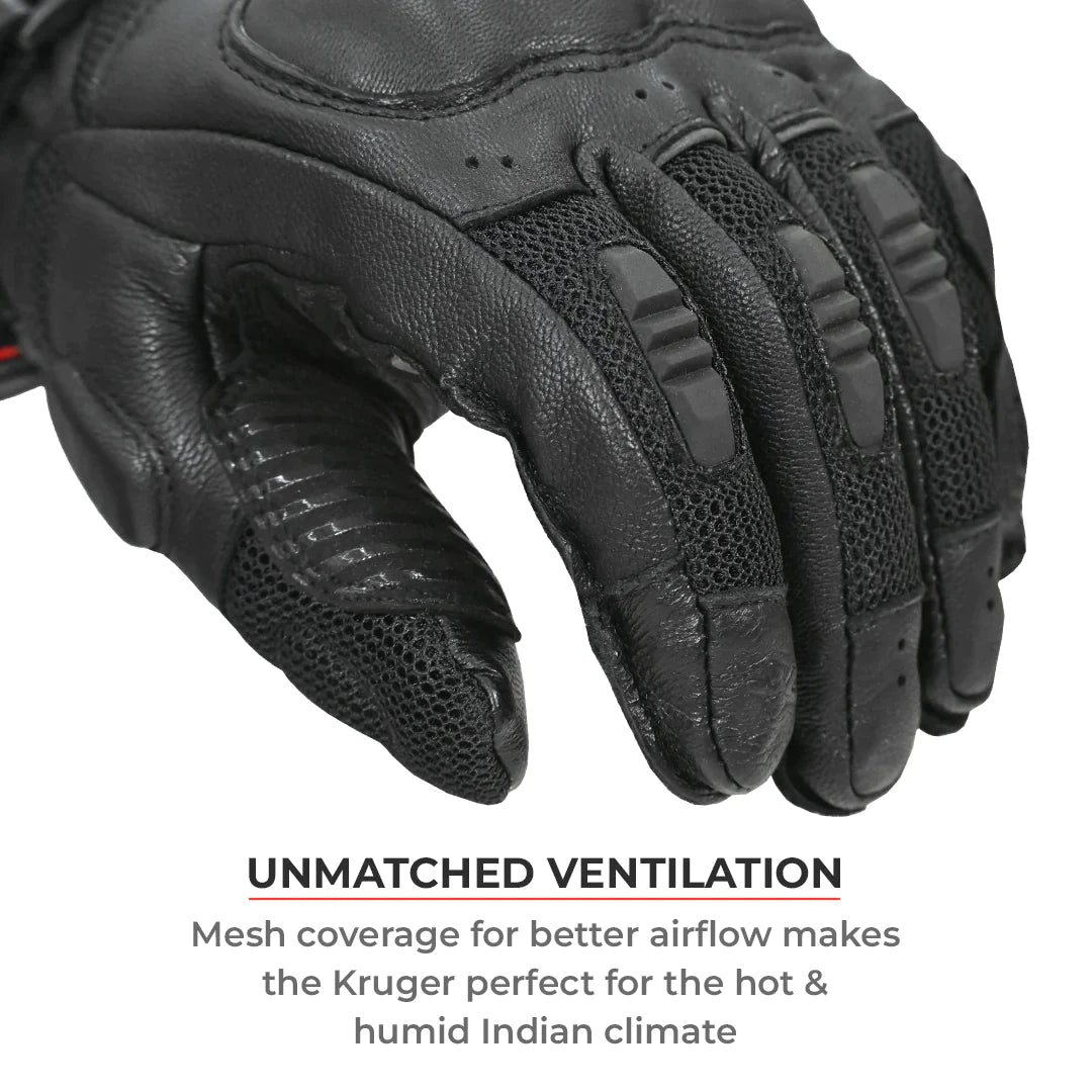 Viaterra- Kruger Full Gauntlet Riding Gloves- Camo