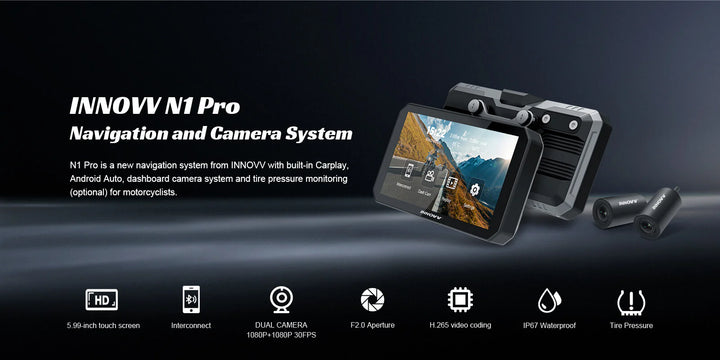 Innovv N1 Pro- Motorcycle Dash Cam and Navigation System