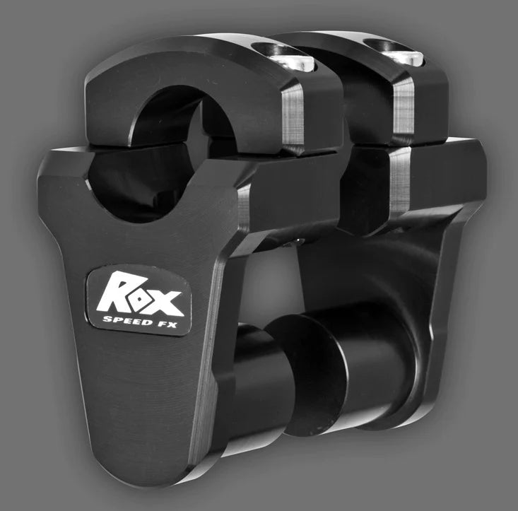 ROX - Pivoting Handlebar (26mm Size) Risers–51mm Rise- Anodised Black