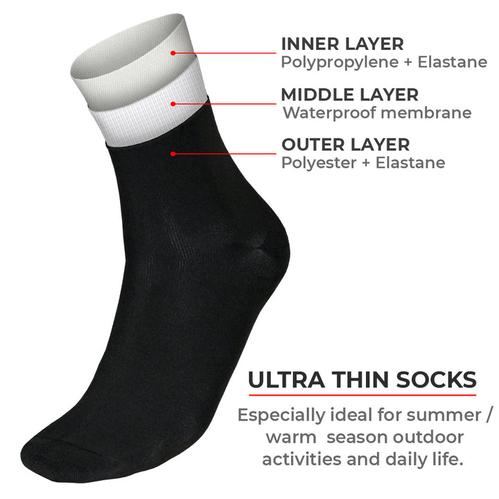 Viaterra- Randy Sun – Ultra Thin Waterproof Sock Mid Calf