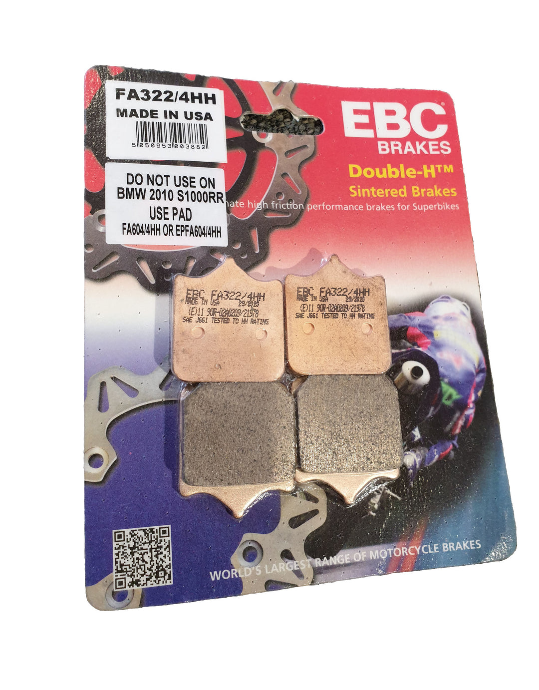 FA322/4HH EBC Full Sintered Brake Pads (Front)