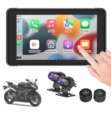 Proplay- Q5 Motorcycle Dash Cam and Navigation System with TPMS