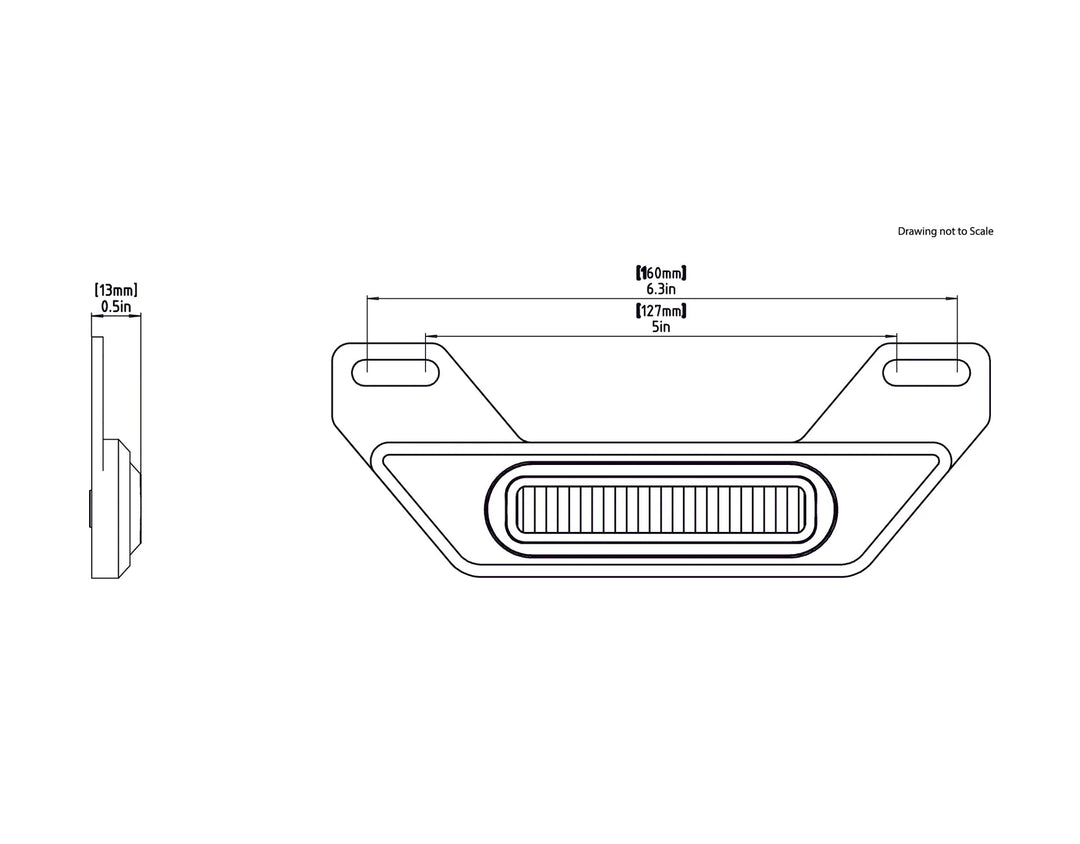 DENALI 2.0 B6 Auxiliary LED Brake Light Kit with License Plate Mount