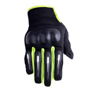 Scala- Air Riding Gloves- Black HiViz