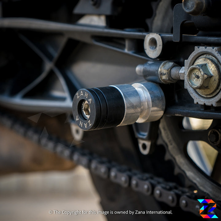 ZANA- Swing Arm Spools + Sliders- KTM 250/390 Adventure