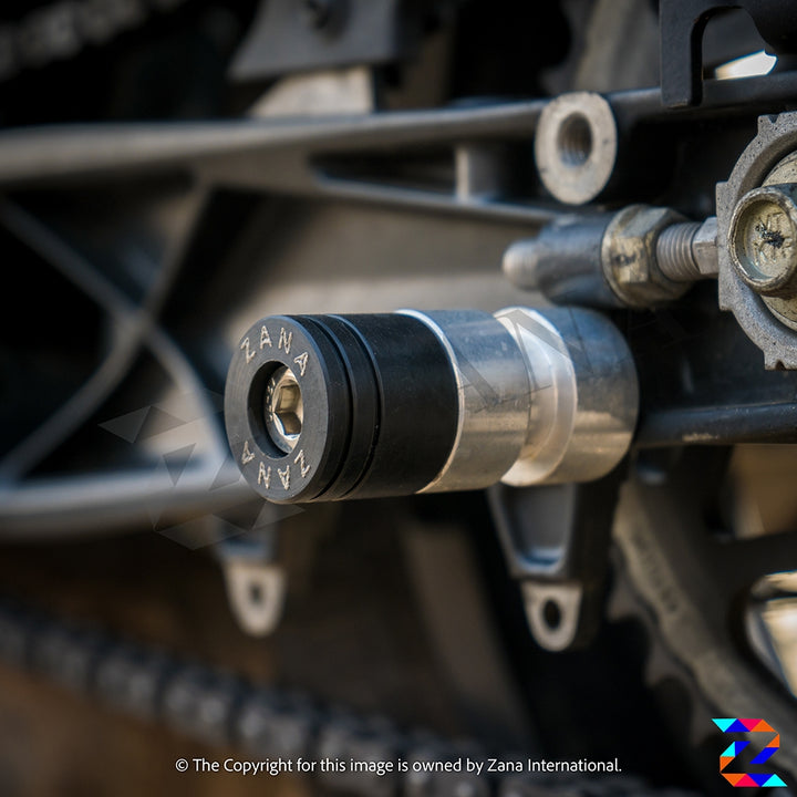 ZANA- Swing Arm Spools + Sliders- KTM 250/390 Adventure