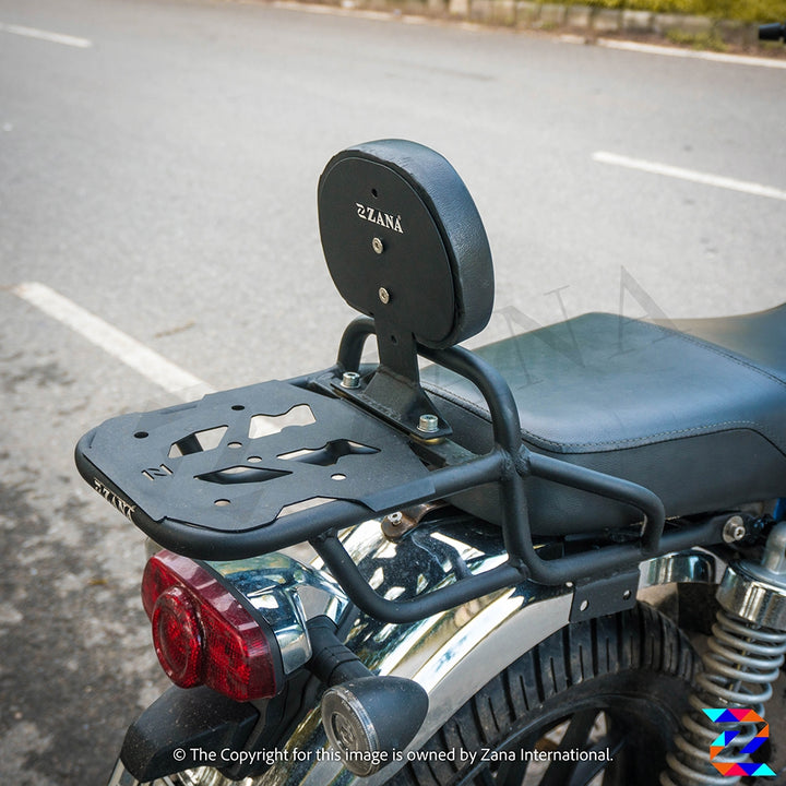 ZANA- Pillion Backrest (Universal) only with Compatible ZANA Top Racks