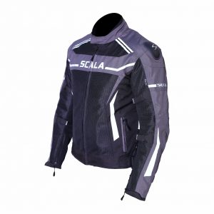 Scala- Thunder Riding Jacket- Black Grey