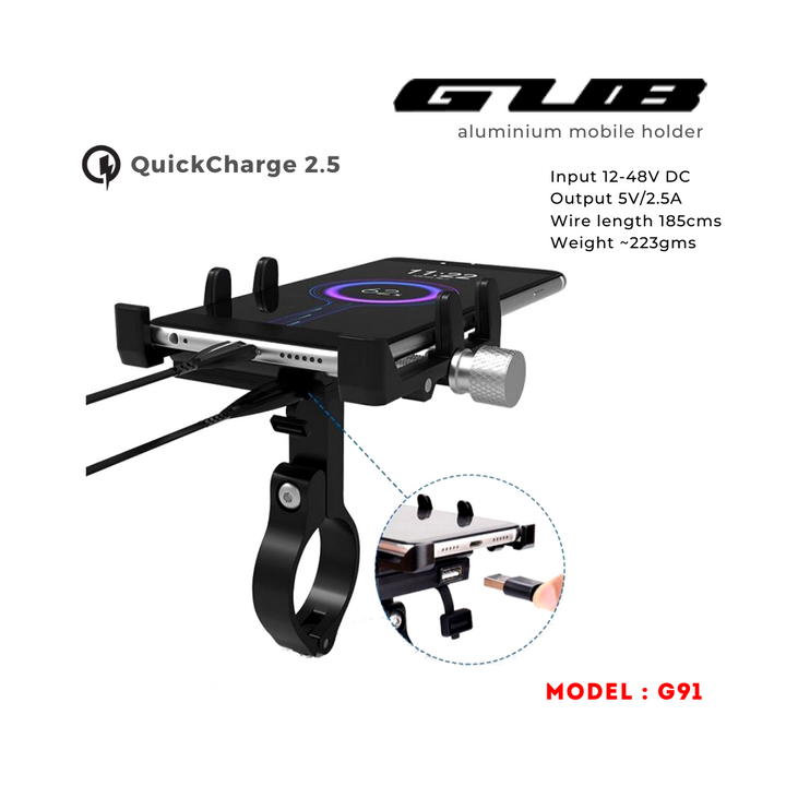 GUB- G91 Mobile Mount (2.5A Charger)