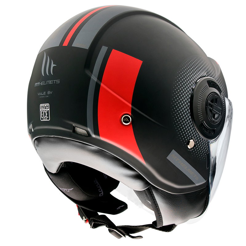 MT- Viale SV- Phantom C5 Matt Red- Open Face Helmet