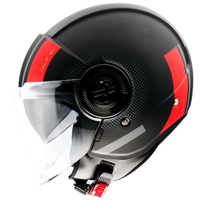 MT- Viale SV- Phantom C5 Matt Red- Open Face Helmet