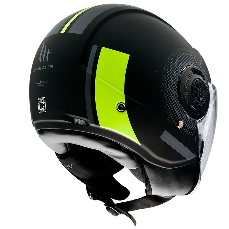 MT- Viale SV- Phantom C3 Matt Fluorescent yellow- Open Face Helmet