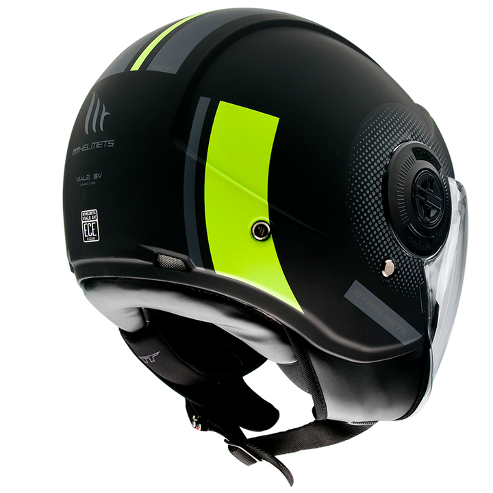 MT- Viale SV- Phantom C3 Matt Fluorescent yellow- Open Face Helmet