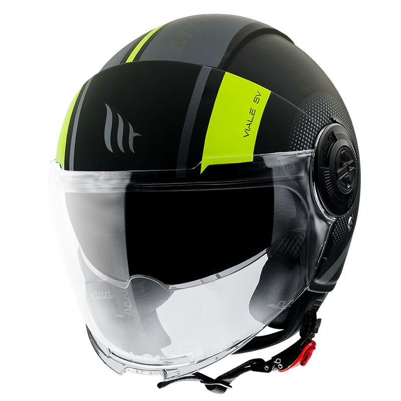 MT- Viale SV- Phantom C3 Matt Fluorescent yellow- Open Face Helmet