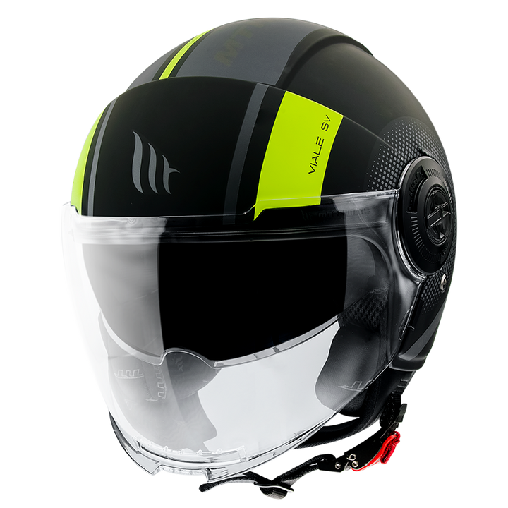 MT- Viale SV- Phantom C3 Matt Fluorescent yellow- Open Face Helmet