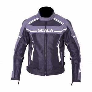 Scala- Thunder Riding Jacket- Black Grey