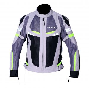 Scala- X Force Riding Jacket- Off White Grey