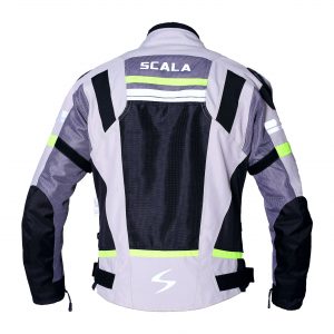 Scala- X Force Riding Jacket- Off White Grey