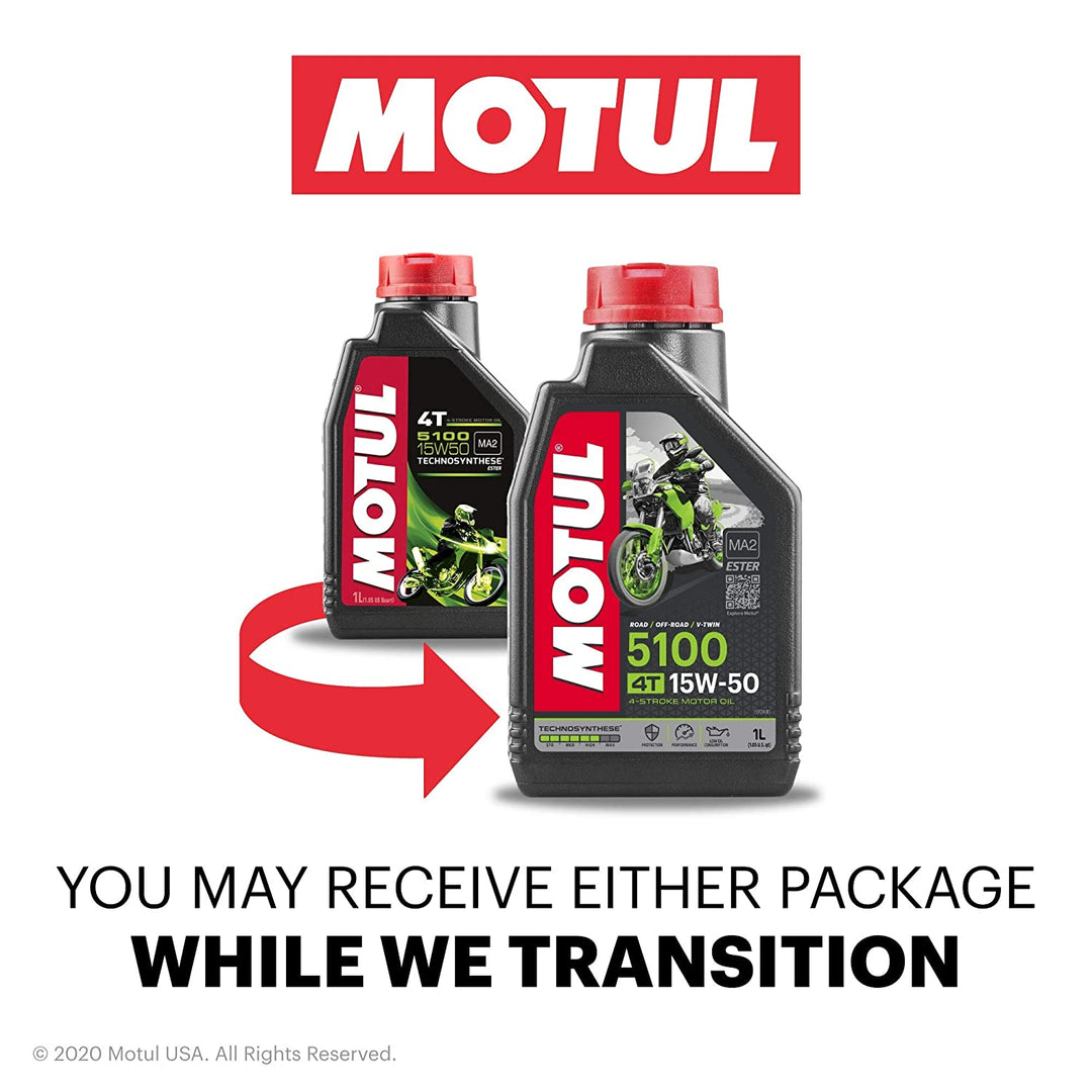 MOTUL- 5100 4T 15W50 SEMI SYNTHETIC- 1L