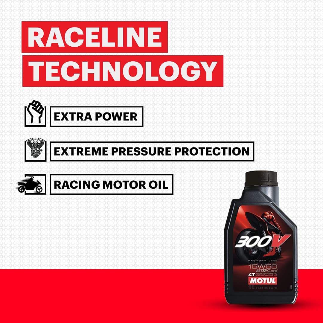 MOTUL- 300V FACTORY LINE 4T 15W50- 1L