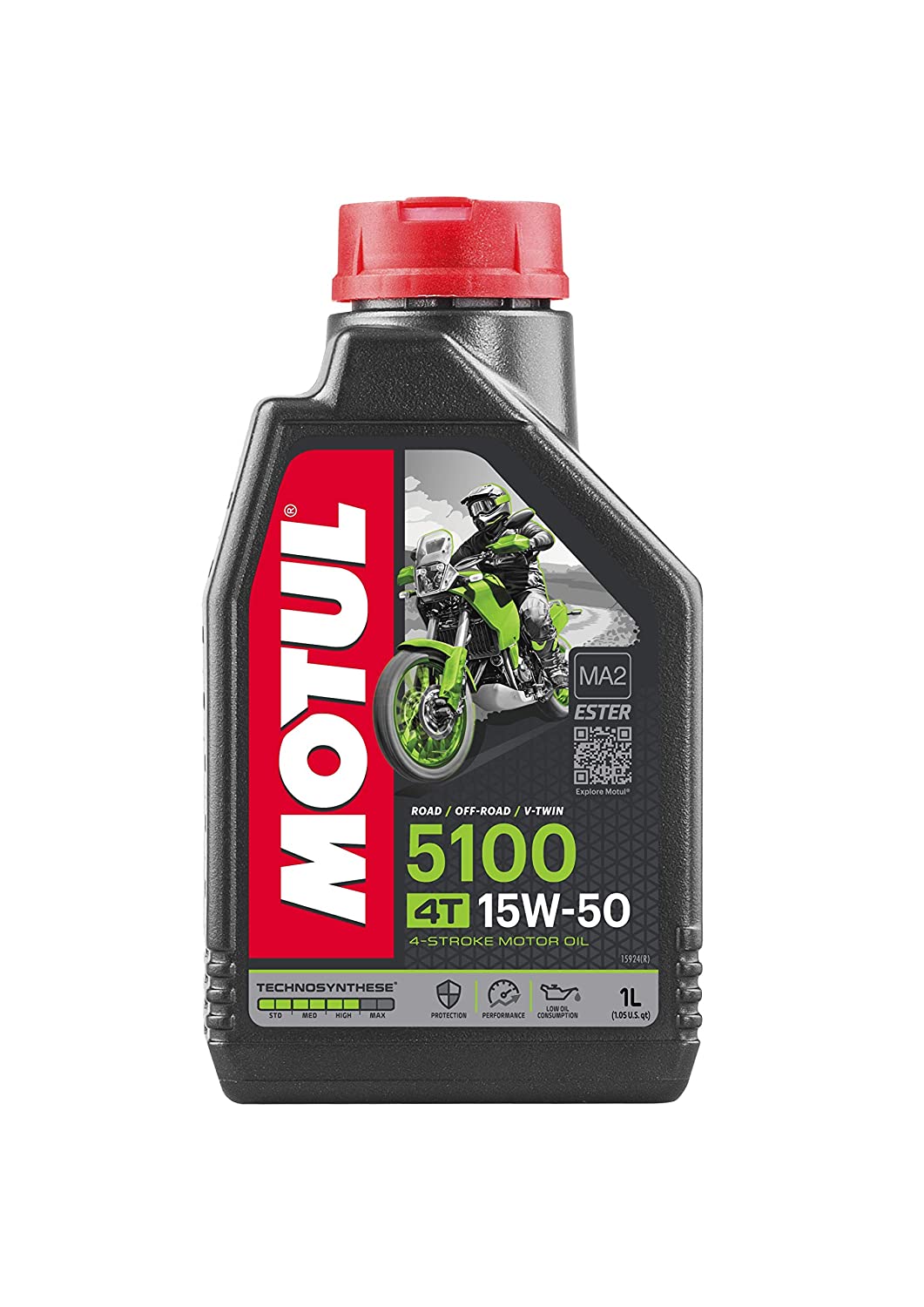 MOTUL- 5100 4T 15W50 SEMI SYNTHETIC- 1L