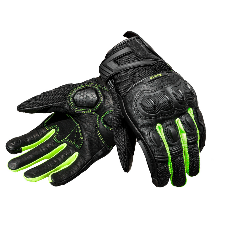 Raida- AirWave Riding Gloves- Hi Viz