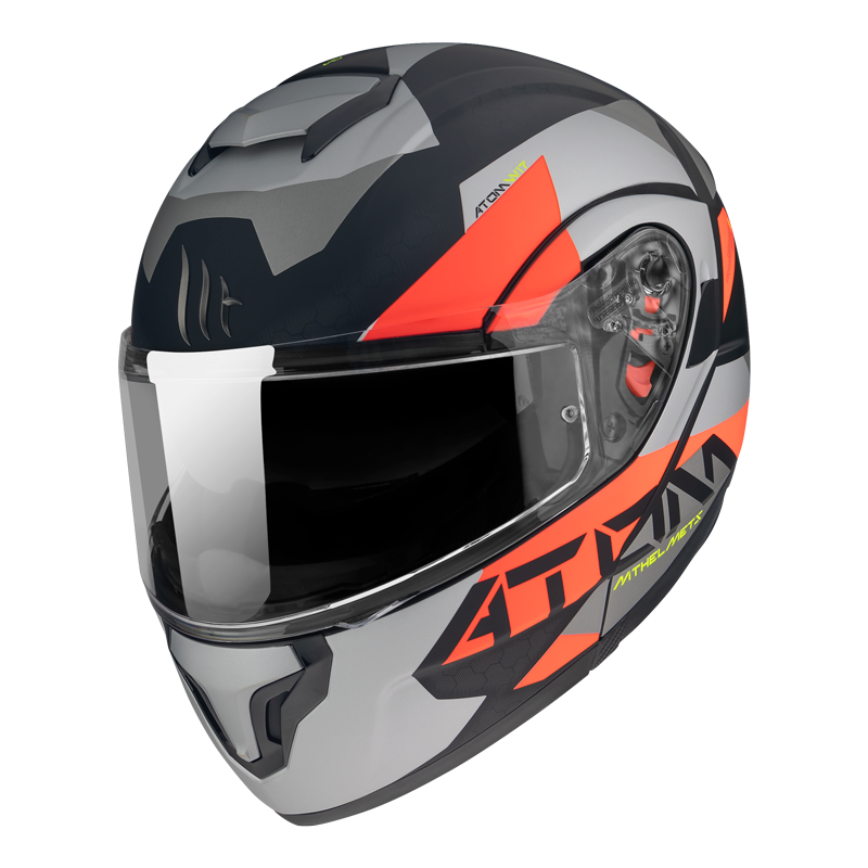 MT- Atom SV- A5 Matt Red- FLIPUP Helmet