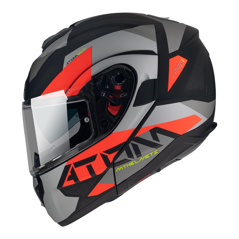 MT- Atom SV- A5 Matt Red- FLIPUP Helmet