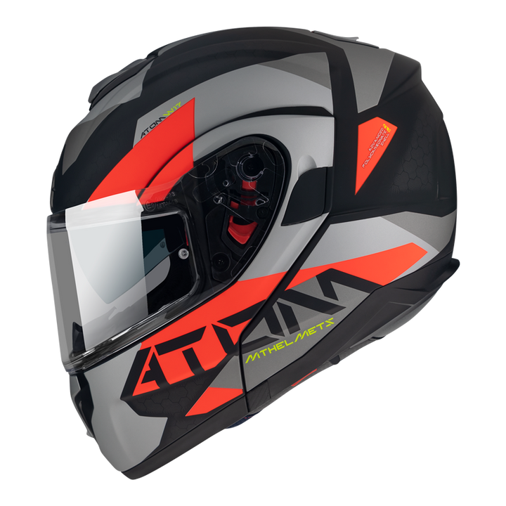 MT- Atom SV- A5 Matt Red- FLIPUP Helmet