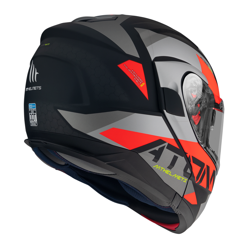 MT- Atom SV- A5 Matt Red- FLIPUP Helmet