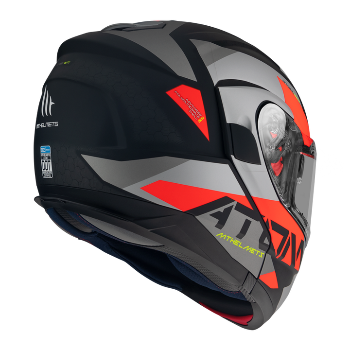 MT- Atom SV- A5 Matt Red- FLIPUP Helmet