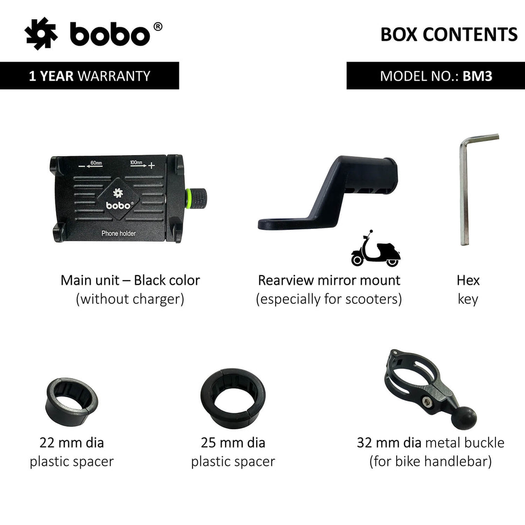 BOBO- BM3 Claw Grip Mobile Mount (No Charger)